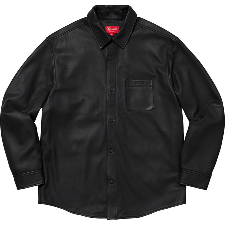 Supreme Leather Shirt (FW21) - $298