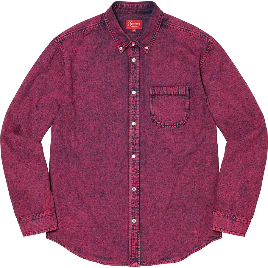 Supreme Appliqué Denim Shirt (FW21) - $138