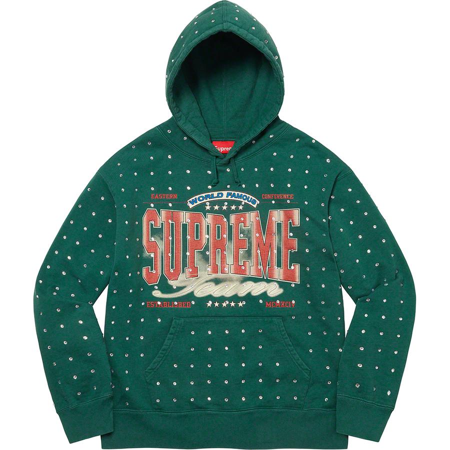 Supreme Rhinestone Hooded Sweatshirt (FW21) - $168