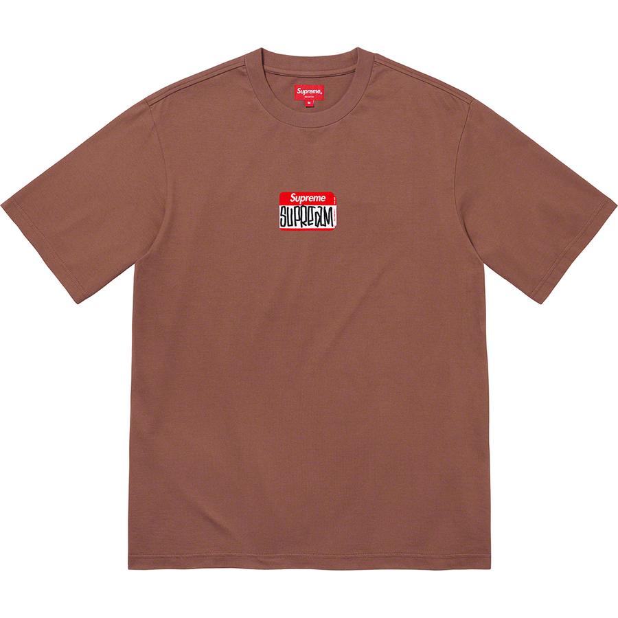 Supreme Gonz Nametag S S Top (FW21) - $68