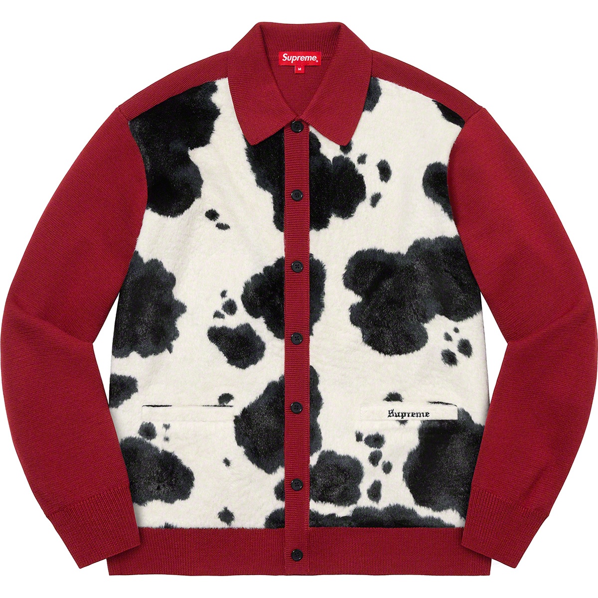 Supreme Cow Print Cardigan (FW21) - $178