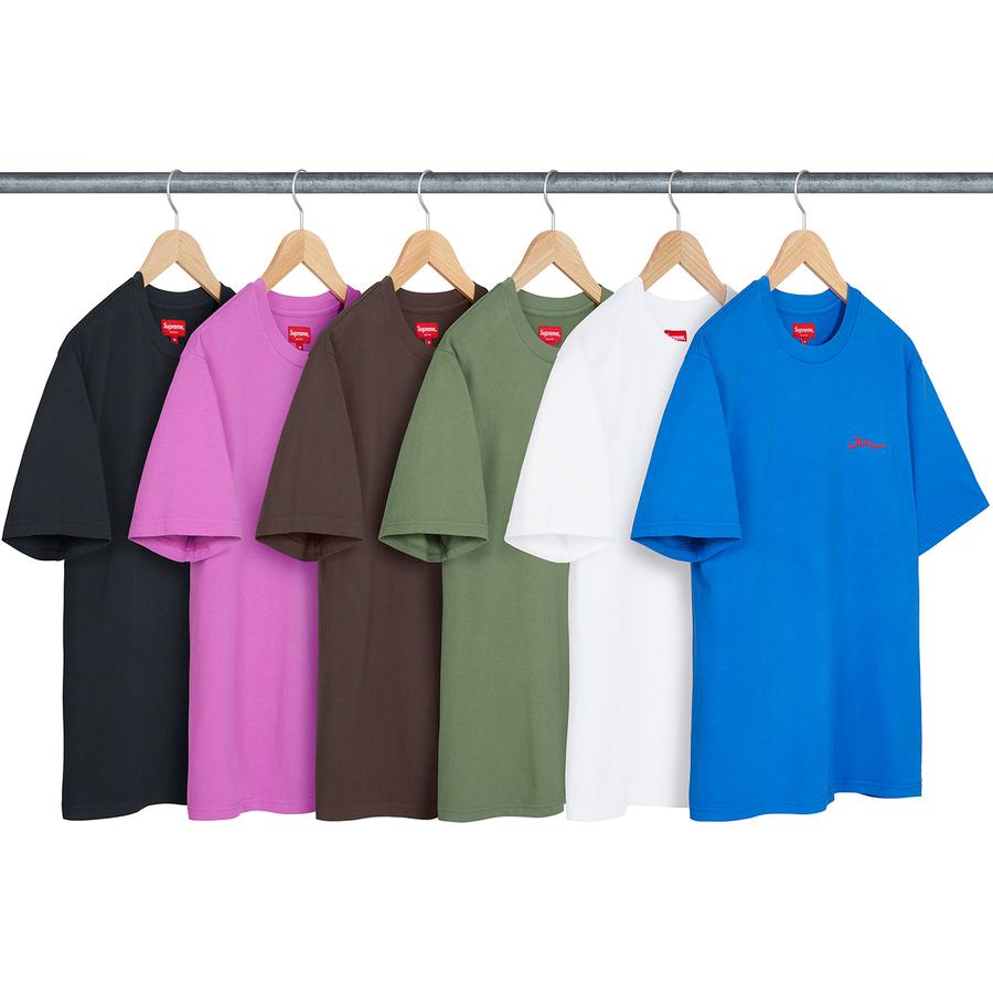 Supreme Arabic Logo Washed S S Tee (FW21) - $48