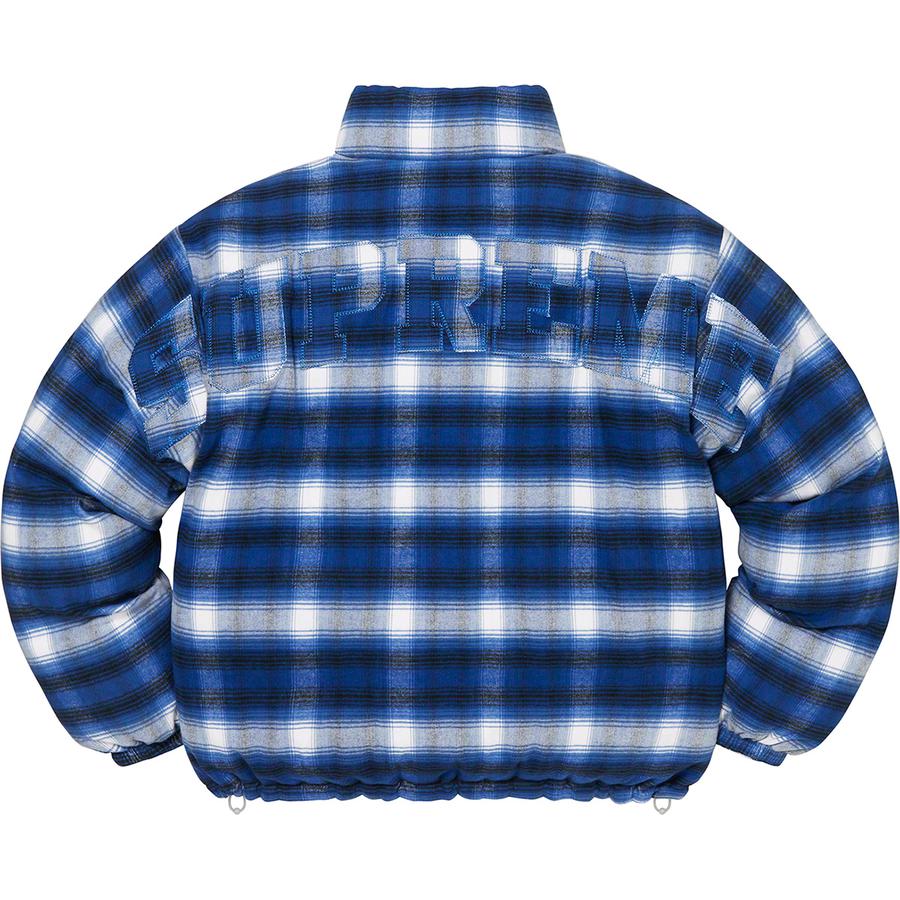 Supreme Flannel Reversible Puffer Jacket (FW22) - $298