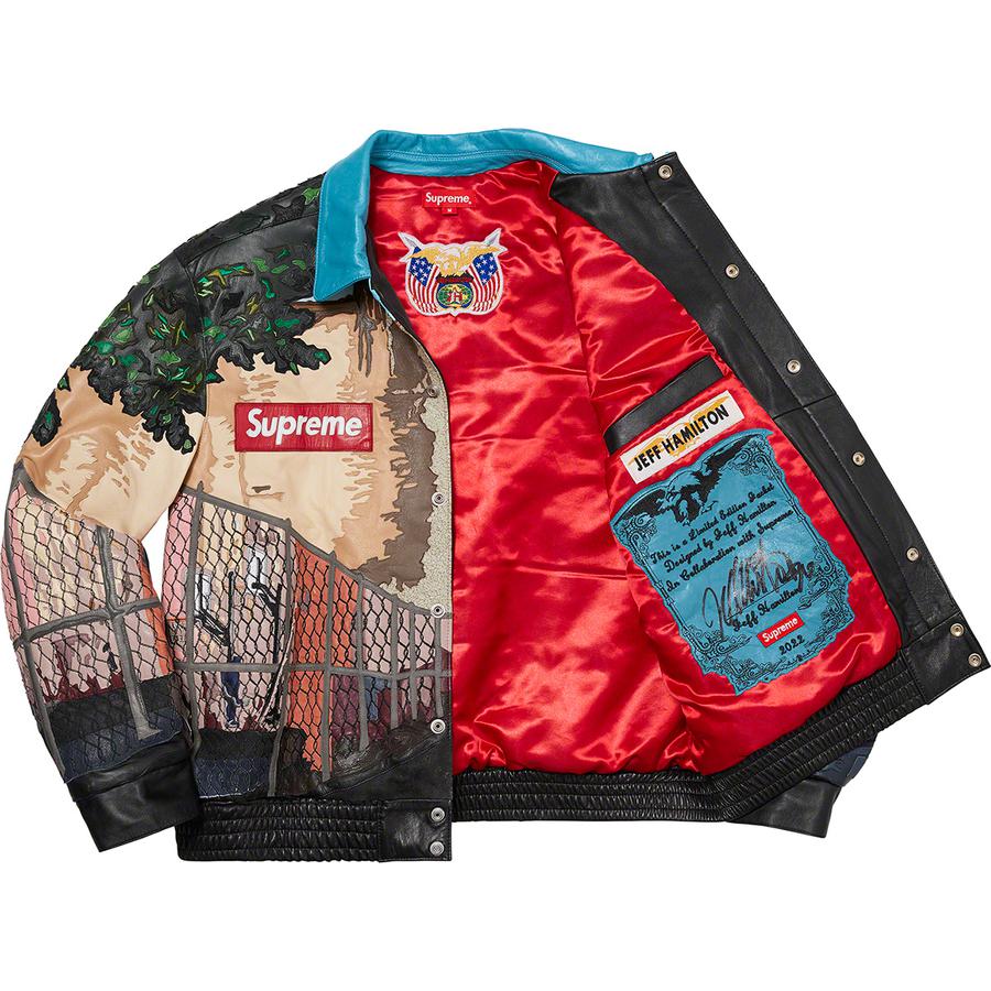 Supreme Jeff Hamilton Ridge Street Leather Jacket (FW22) - $9998