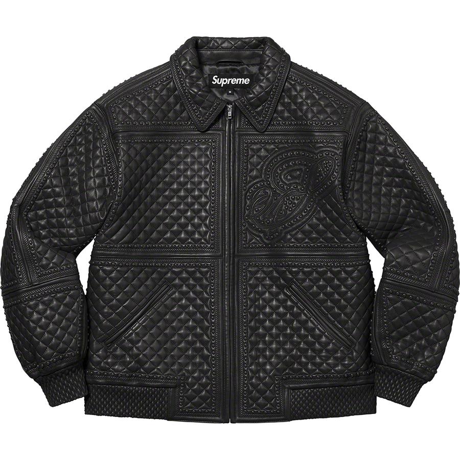 Supreme Studded Quilted Leather Jacket (FW22) - $1198