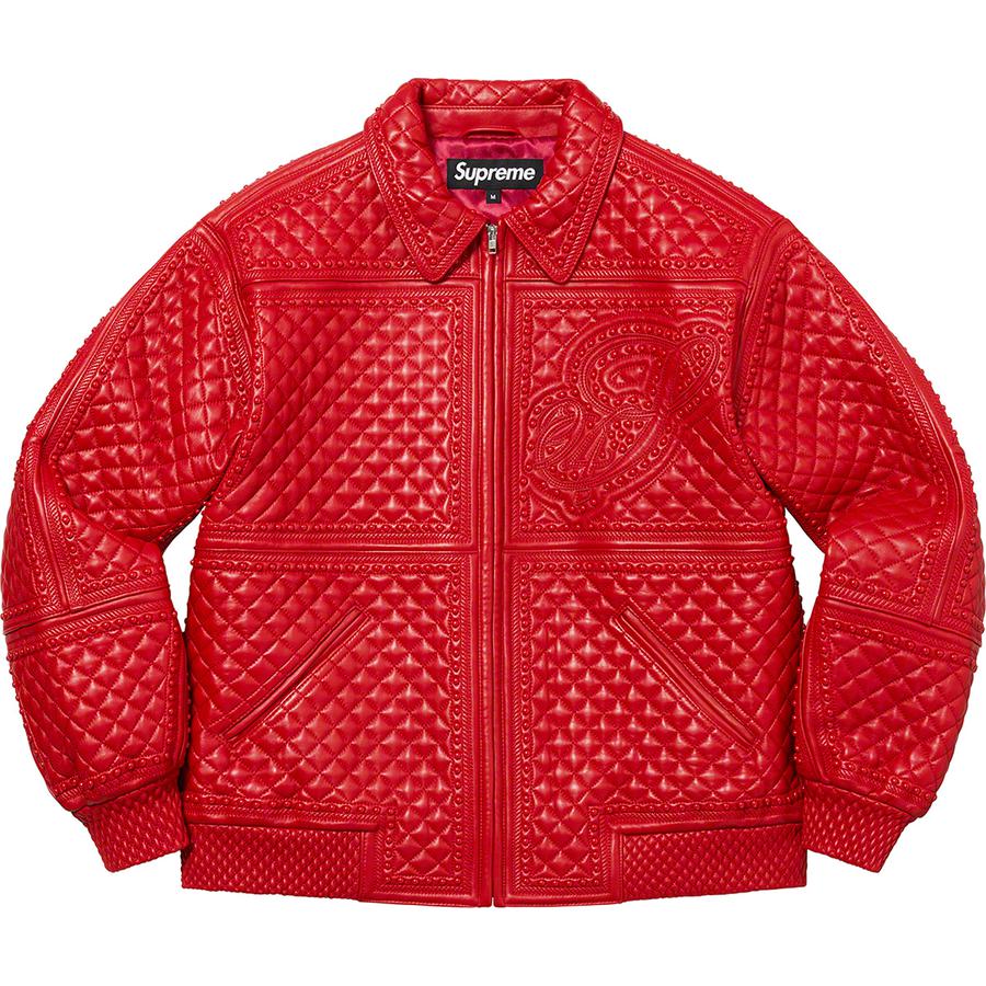 Supreme Studded Quilted Leather Jacket (FW22) - $1198