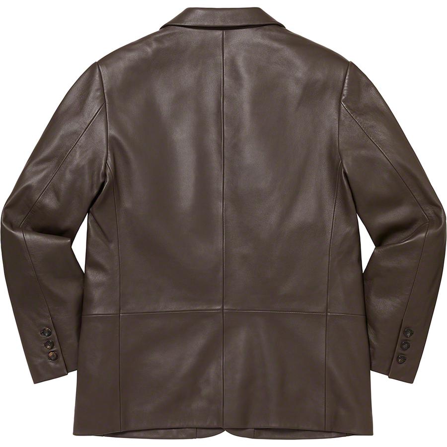 Supreme Leather Blazer (FW22) - $498