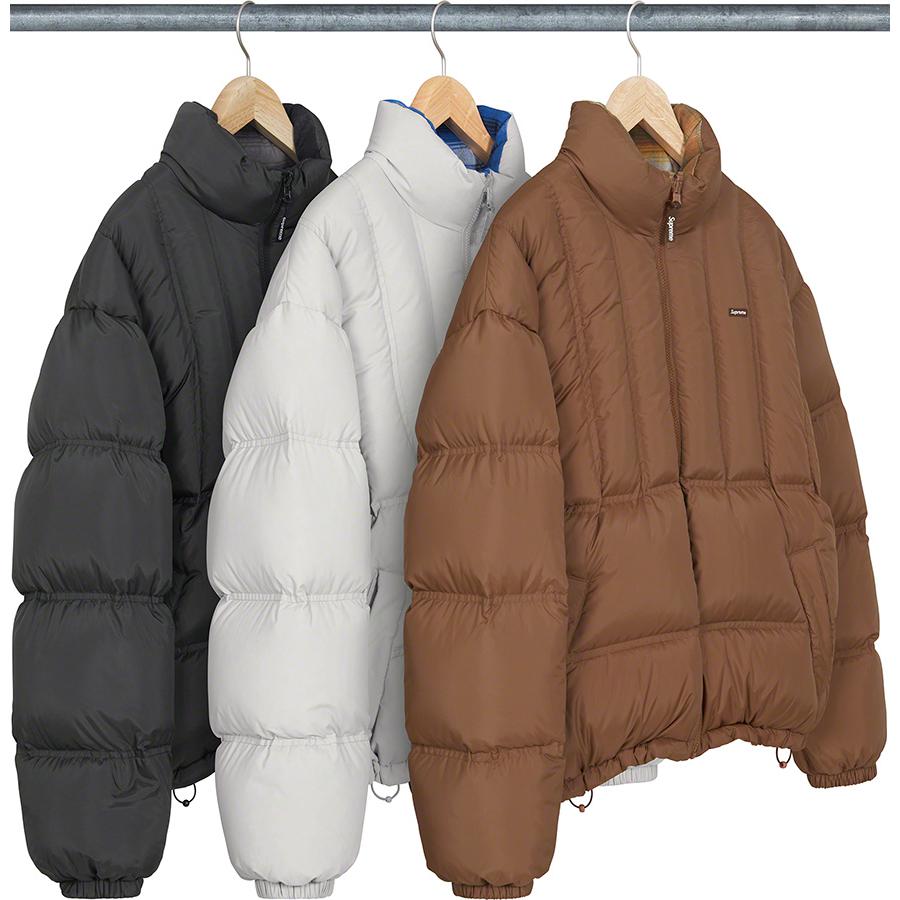 Supreme Flannel Reversible Puffer Jacket (FW22) - $298