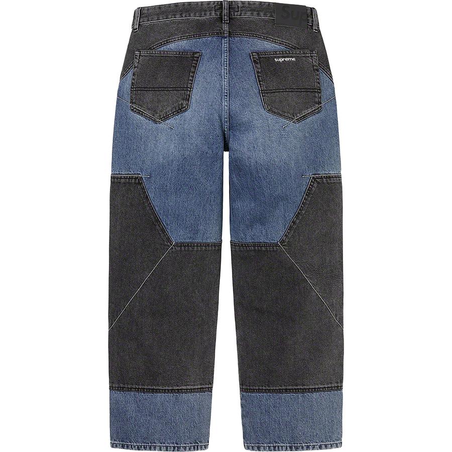 Supreme 2-Tone Paneled Jean (FW22) - $178