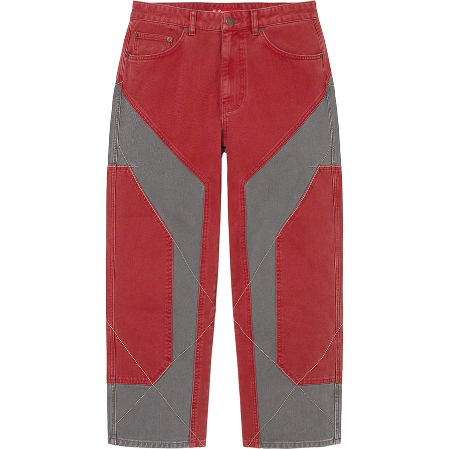Supreme 2-Tone Paneled Jean (FW22) - $178