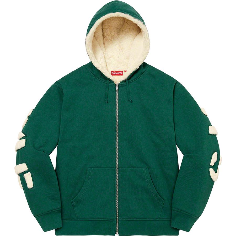 Supreme Faux Fur Lined Zip Up Hooded Sweatshirt (FW22) - $198