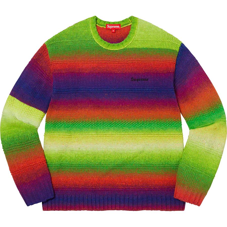 Supreme Gradient Stripe Sweater (FW22) - $158
