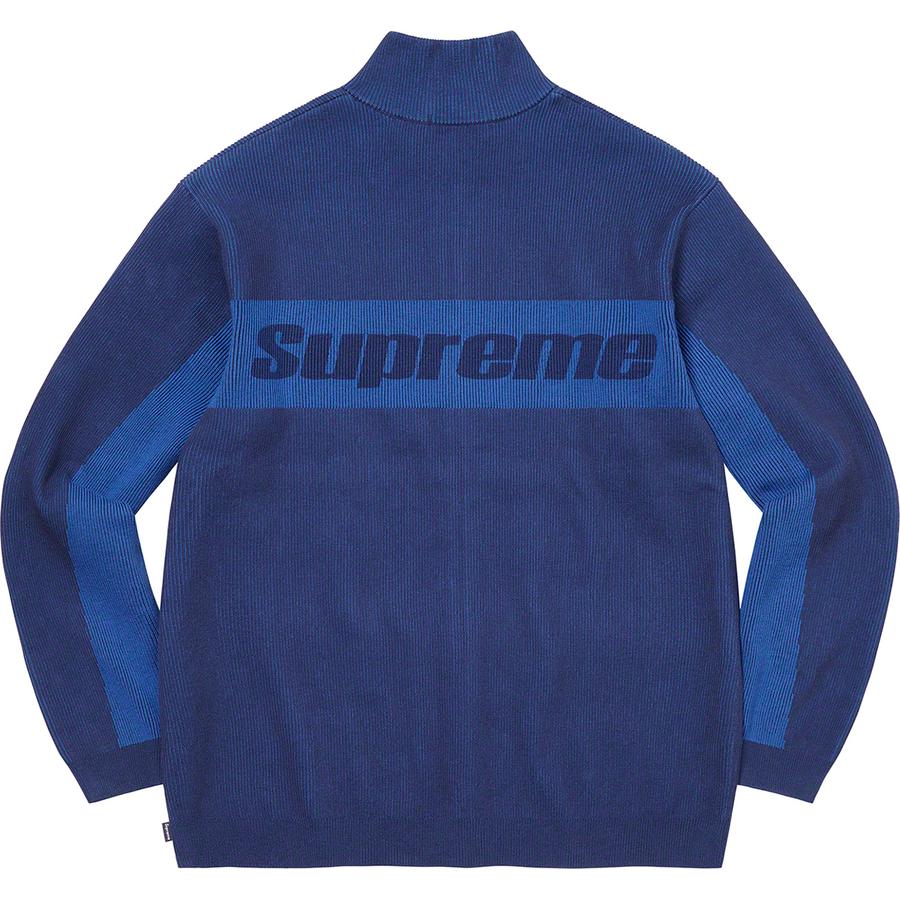 Supreme 2-Tone Ribbed Zip Up Sweater (FW22) - $188