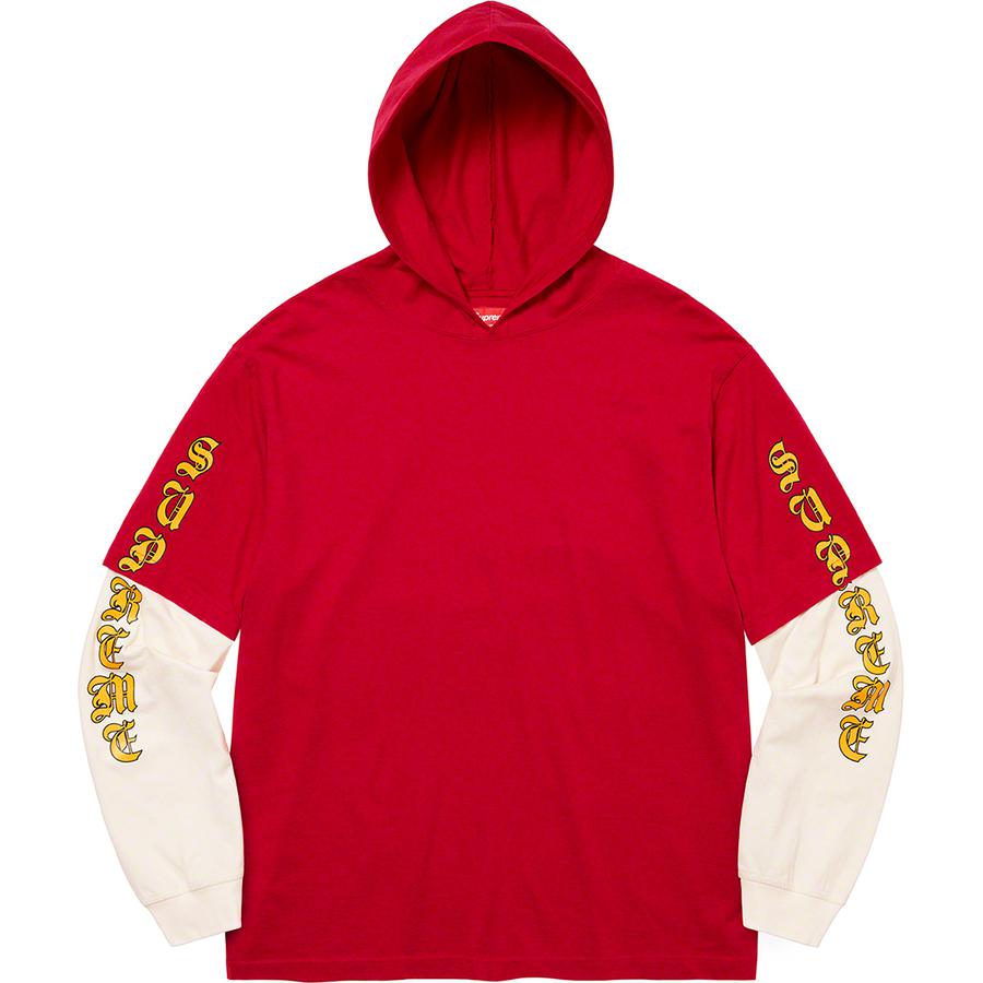 Supreme Layered Hooded L S Top (FW22) - $98