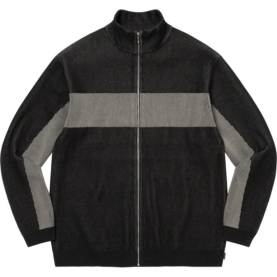 Supreme 2-Tone Ribbed Zip Up Sweater (FW22) - $188