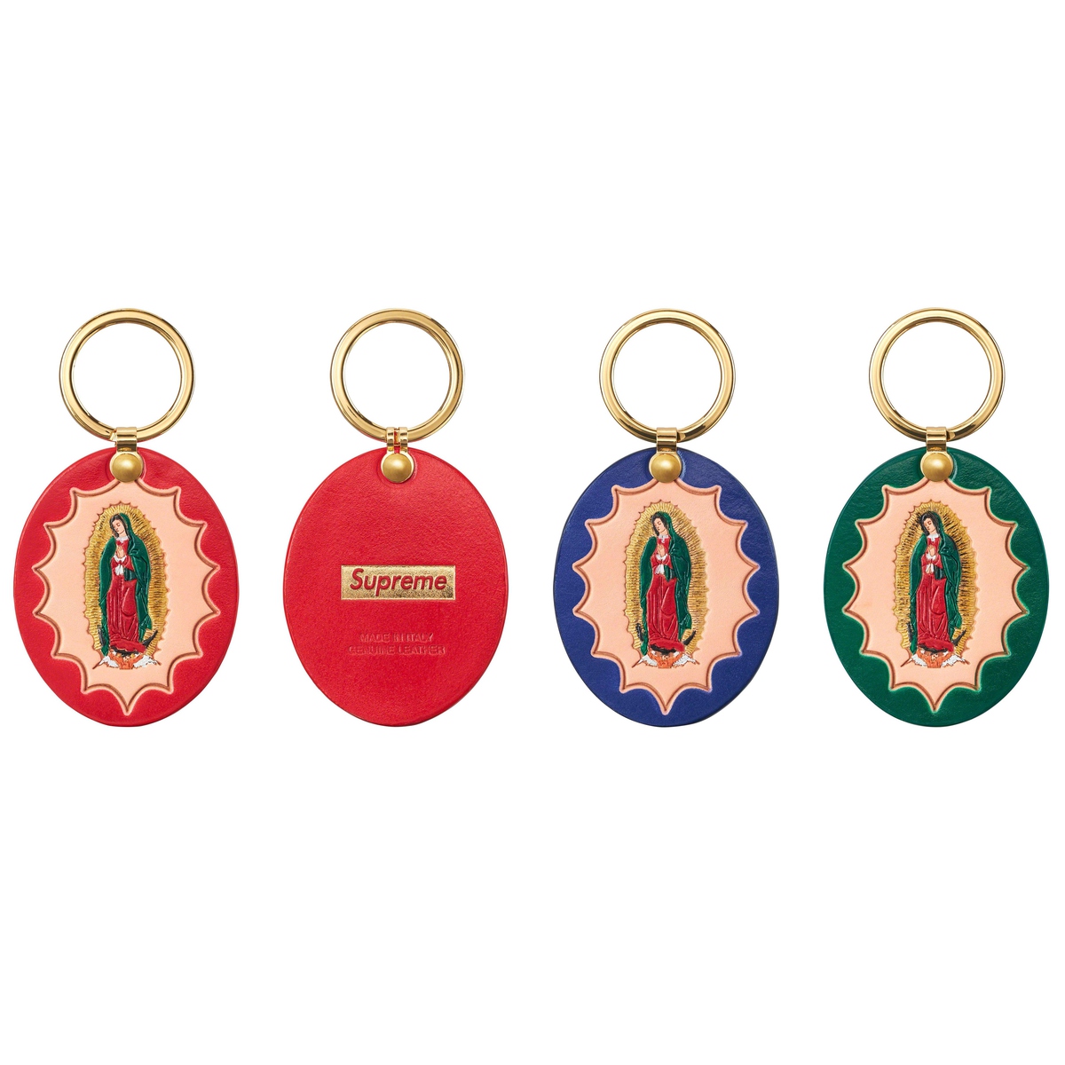 Supreme Guadalupe Leather Keychain (FW23) - $38