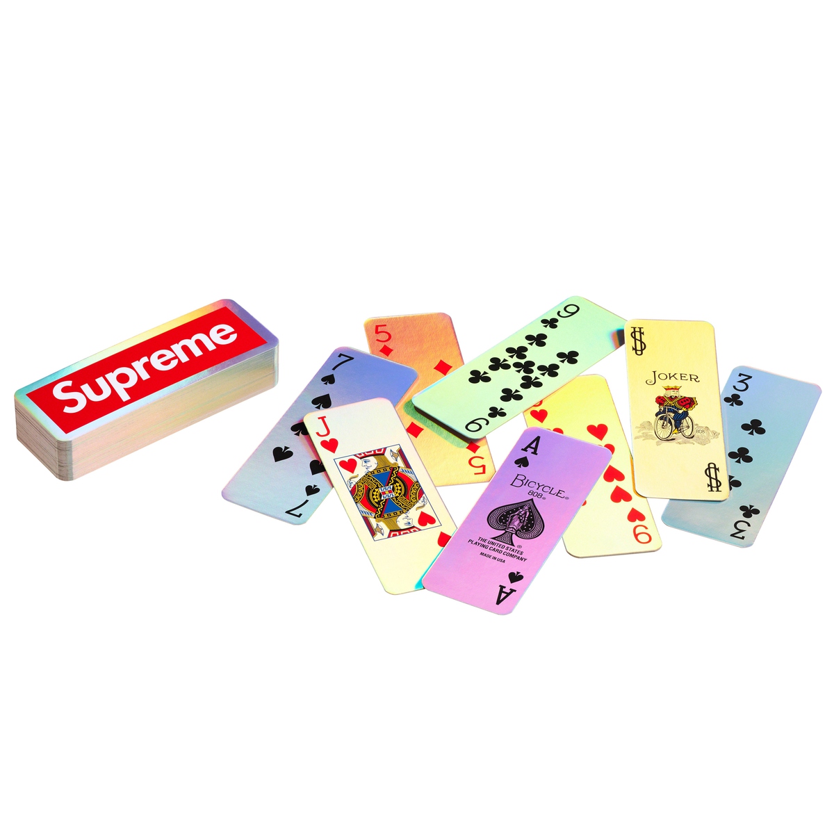 Supreme Supreme Bicycle Holographic Slice Cards (FW23) - $18