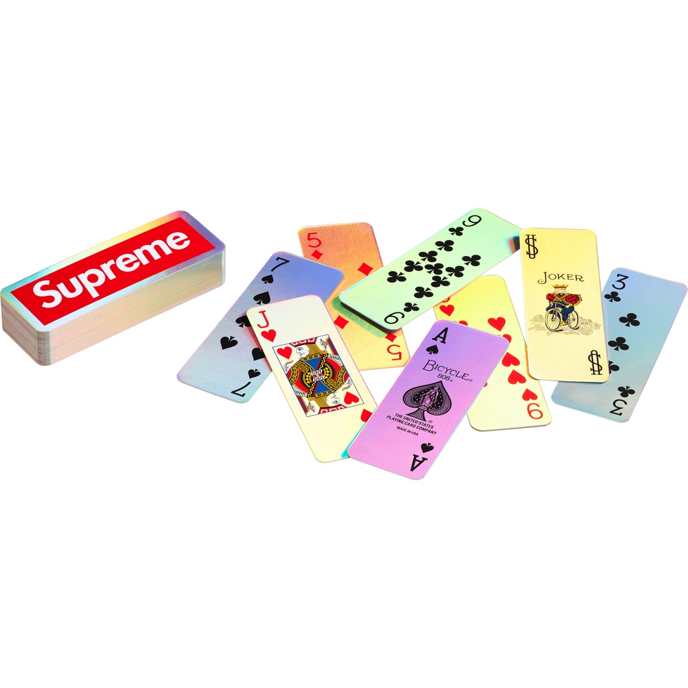 Supreme Supreme Bicycle Holographic Slice Cards (FW23) - $18