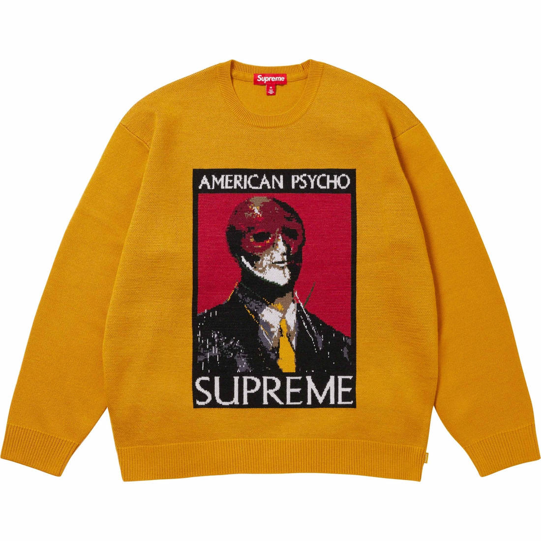 Supreme American Psycho Sweater (FW23) - Yellow - $178