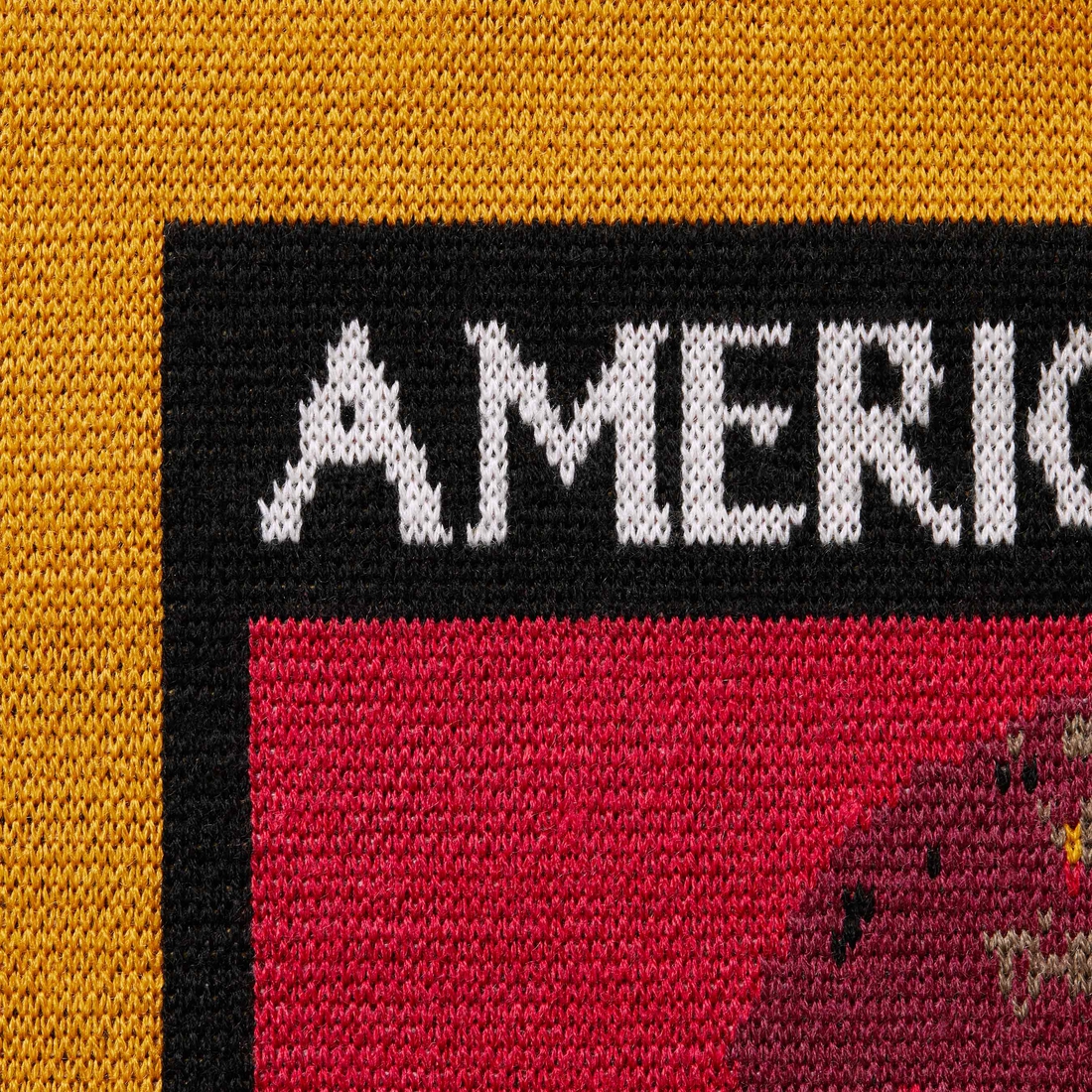 Supreme American Psycho Sweater (FW23) - Yellow - $178