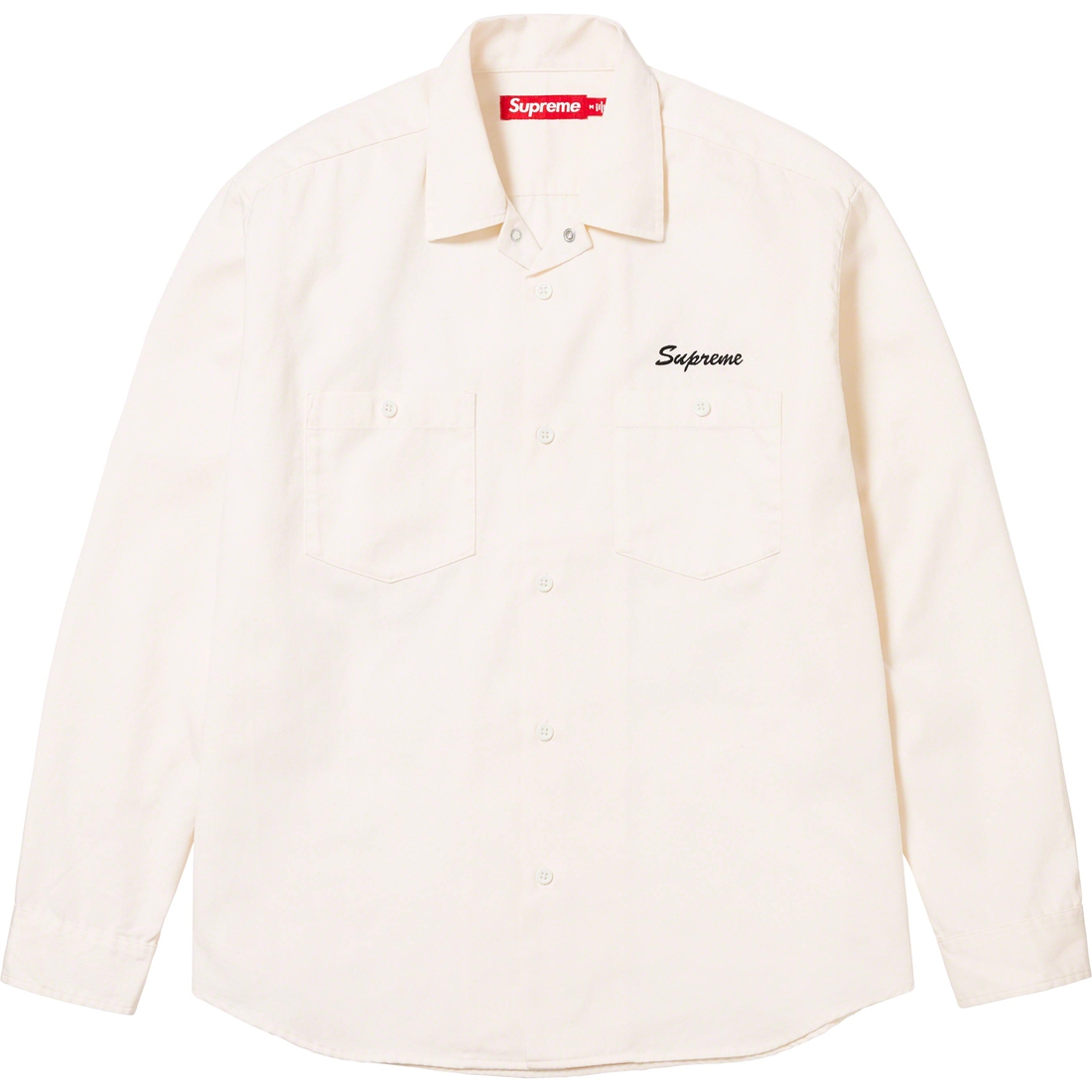 Supreme American Psycho Work Shirt (FW23) - White - $148