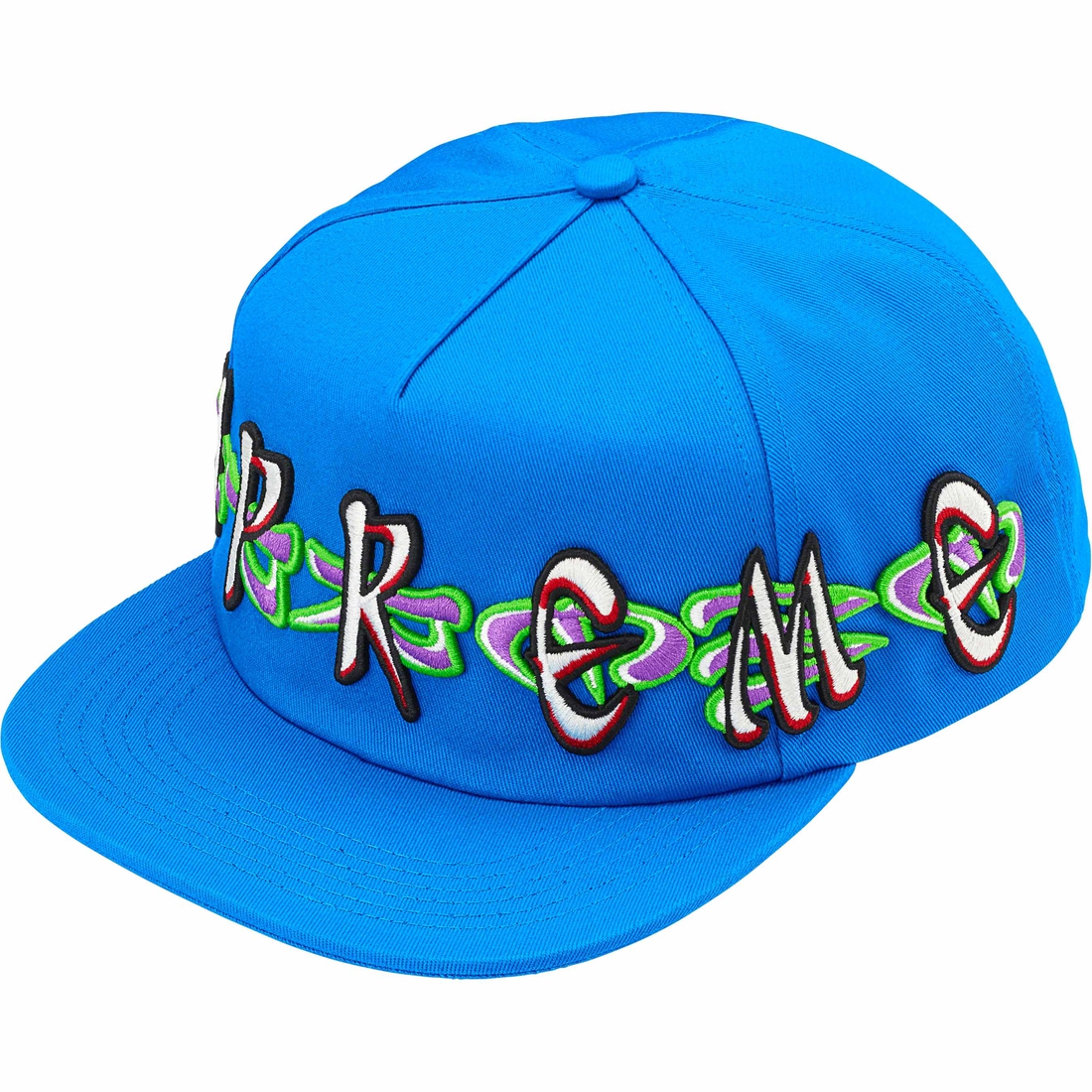 Supreme AOI Spellout 5-Panel (FW23) - Blue - $48