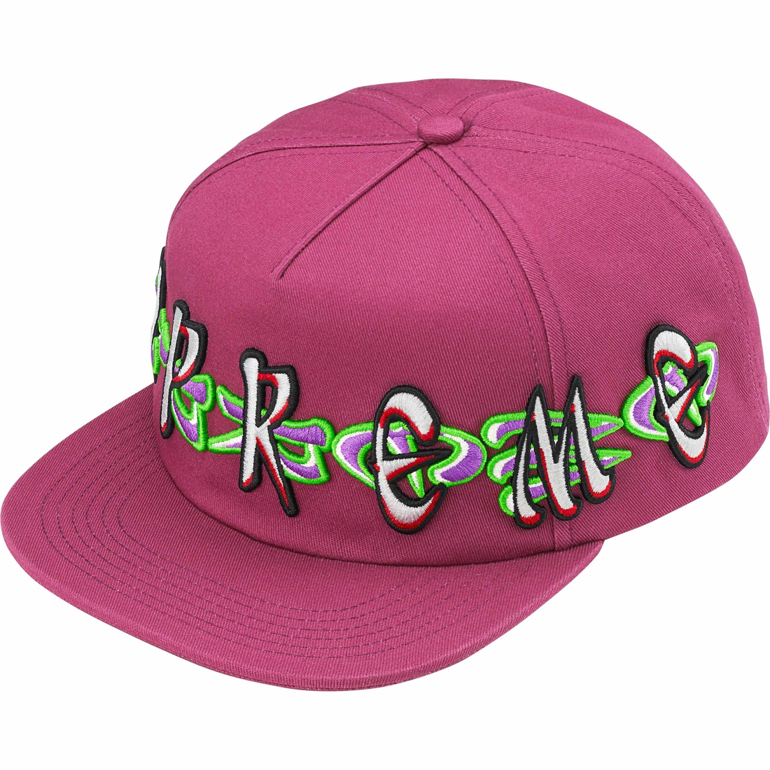 Supreme AOI Spellout 5-Panel (FW23) - Rose - $48