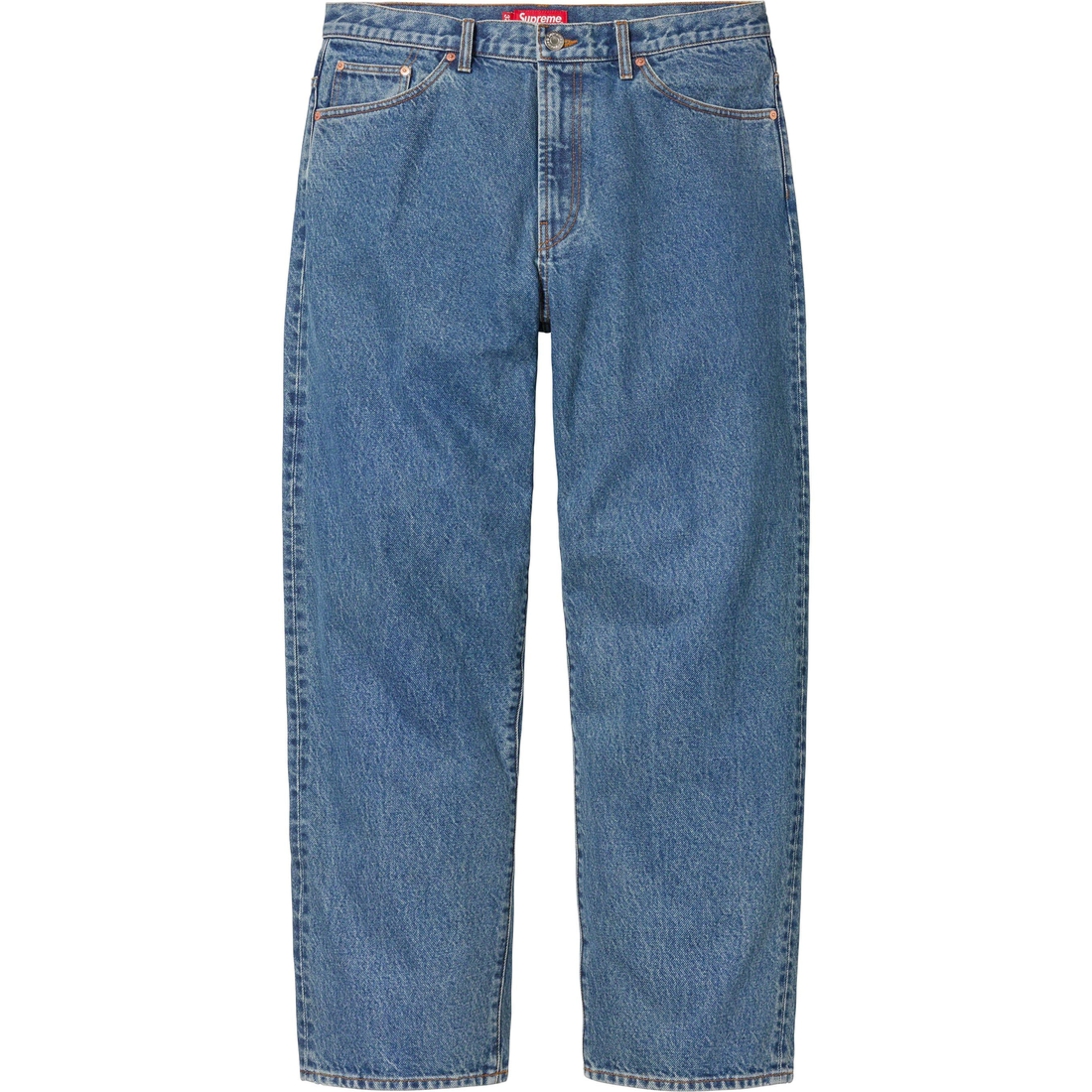 Supreme Baggy Jean (FW23) - Washed Indigo - $168
