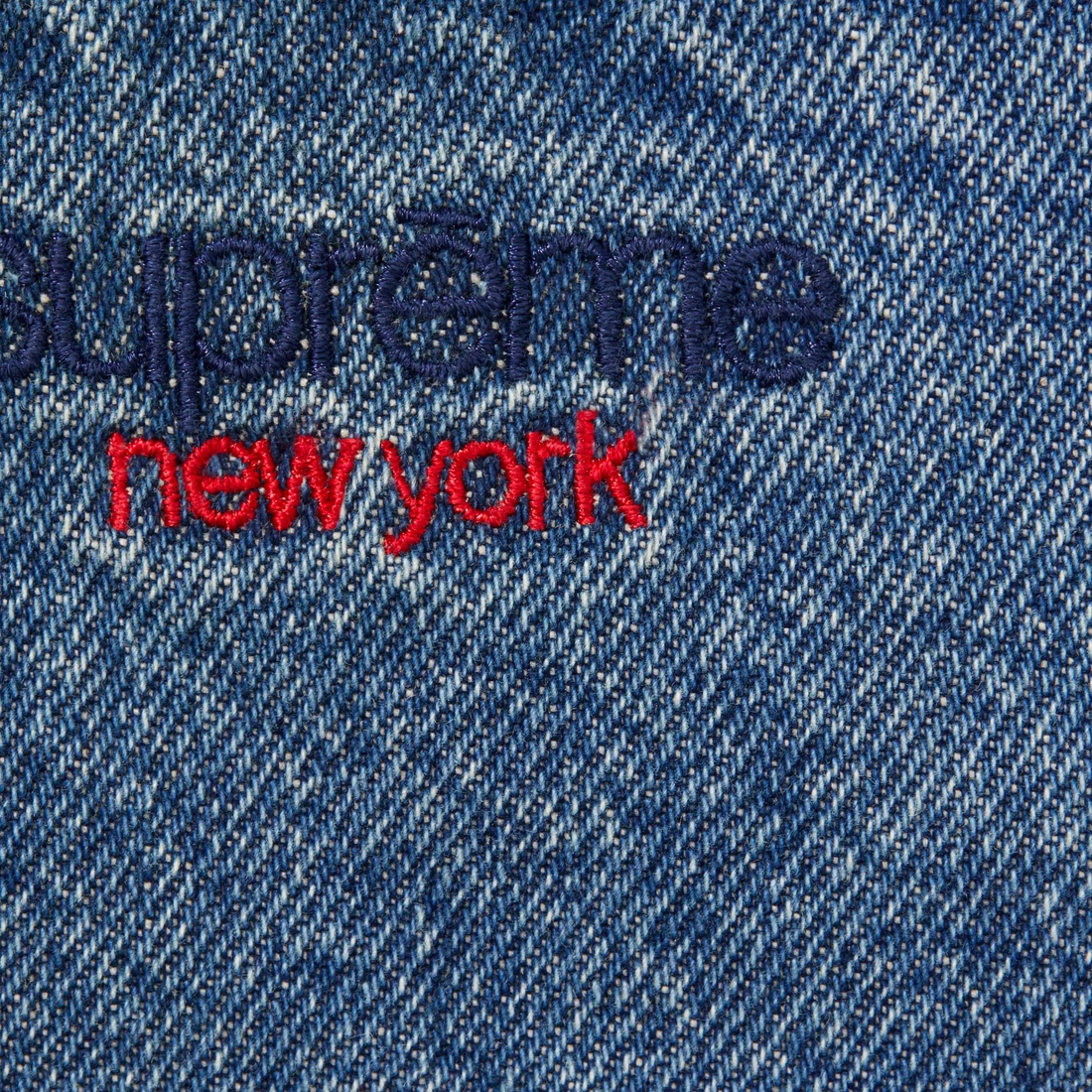 Supreme Baggy Jean (FW23) - Washed Indigo - $168