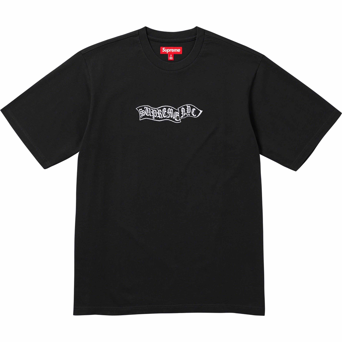Supreme Banner S S Top (FW23) - Black - $68