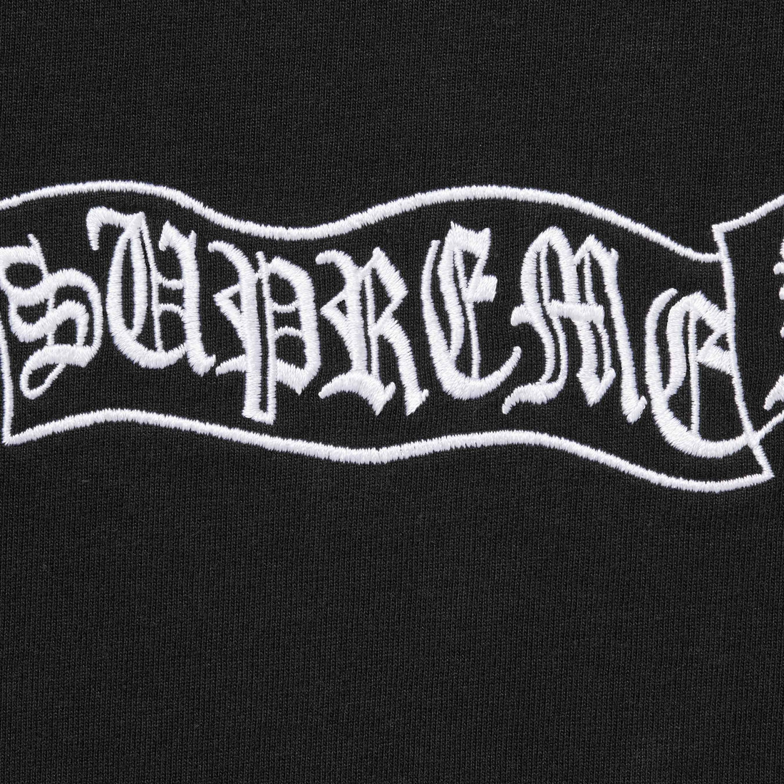 Supreme Banner S S Top (FW23) - Black - $68