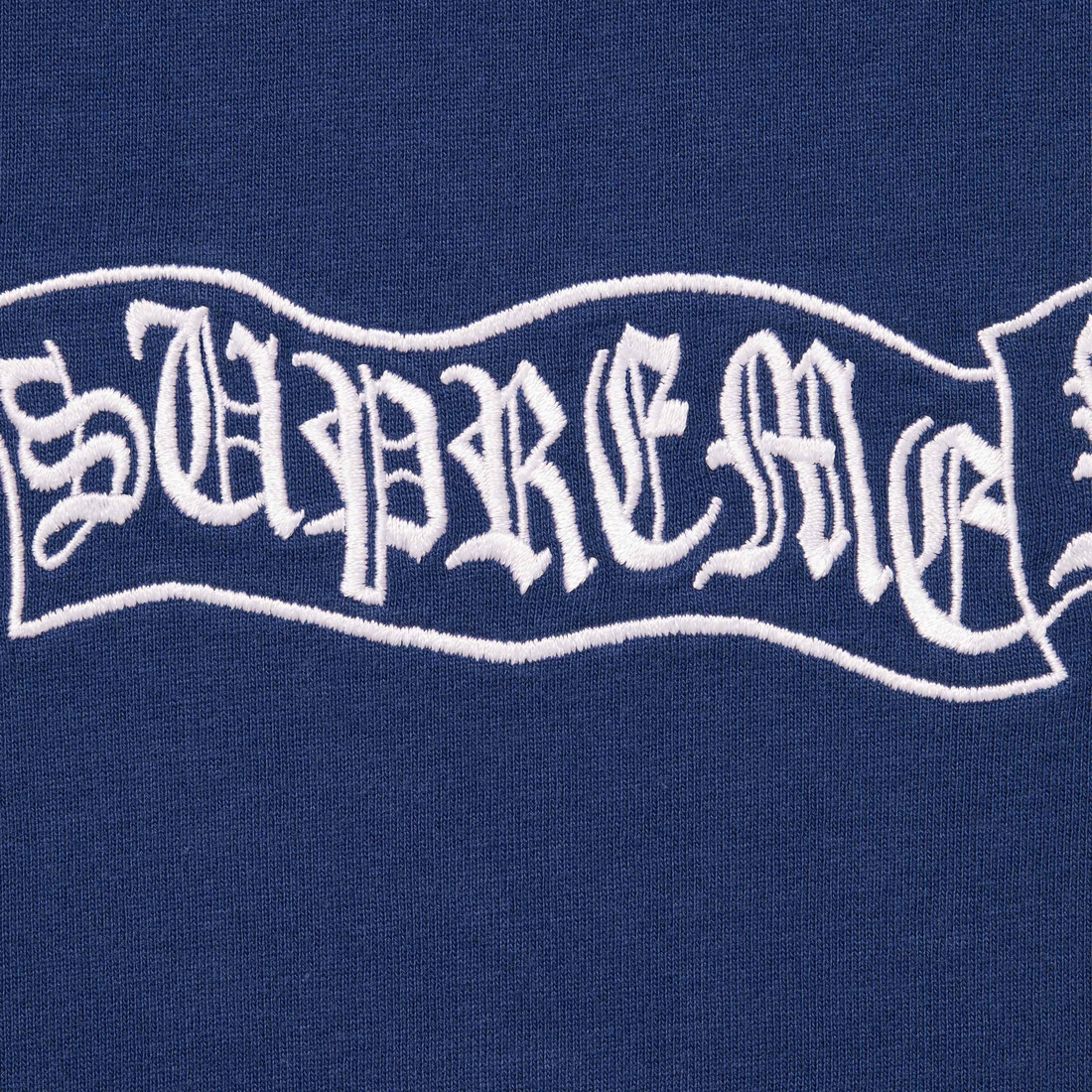 Supreme Banner S S Top (FW23) - Dark Royal - $68