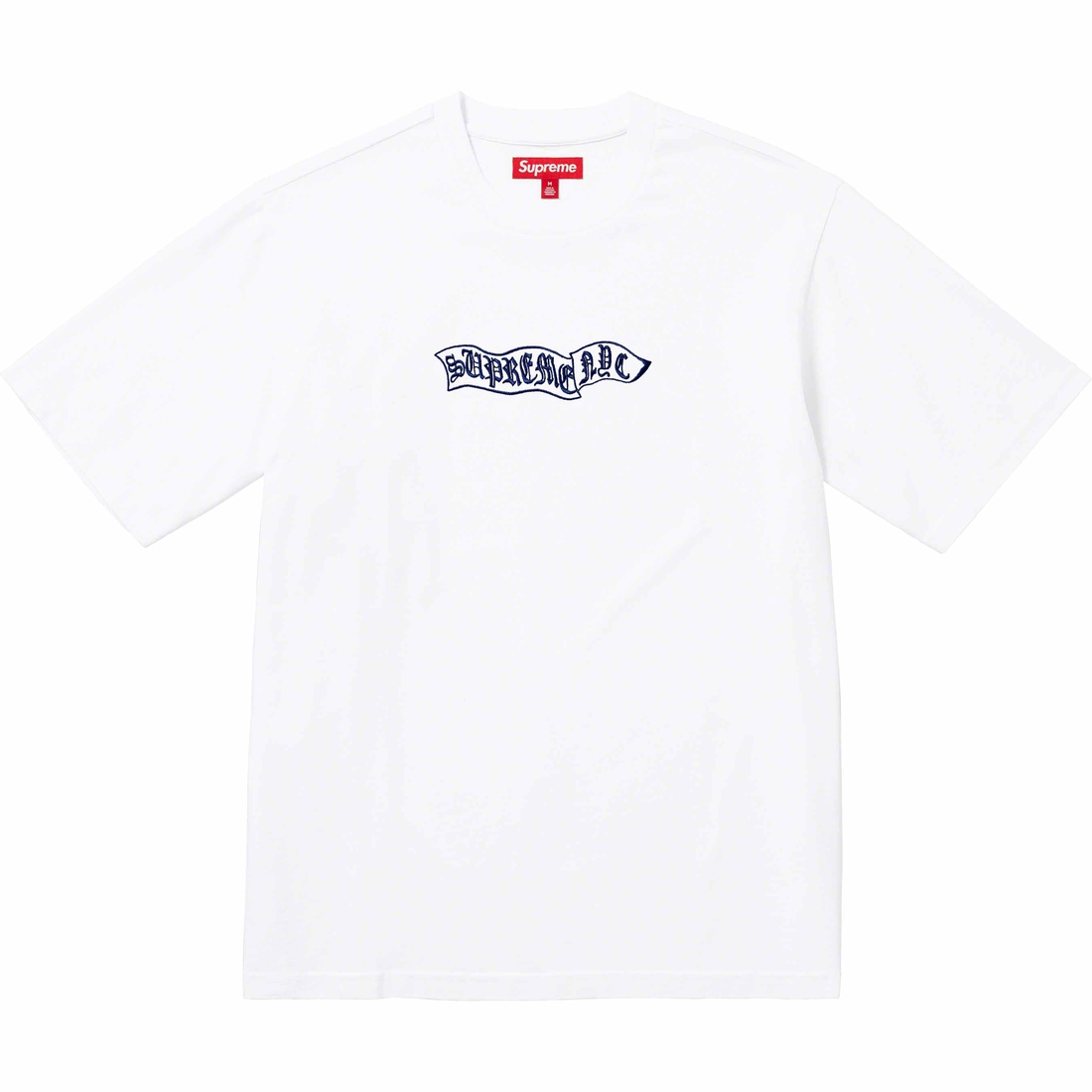 Supreme Banner S S Top (FW23) - White - $68