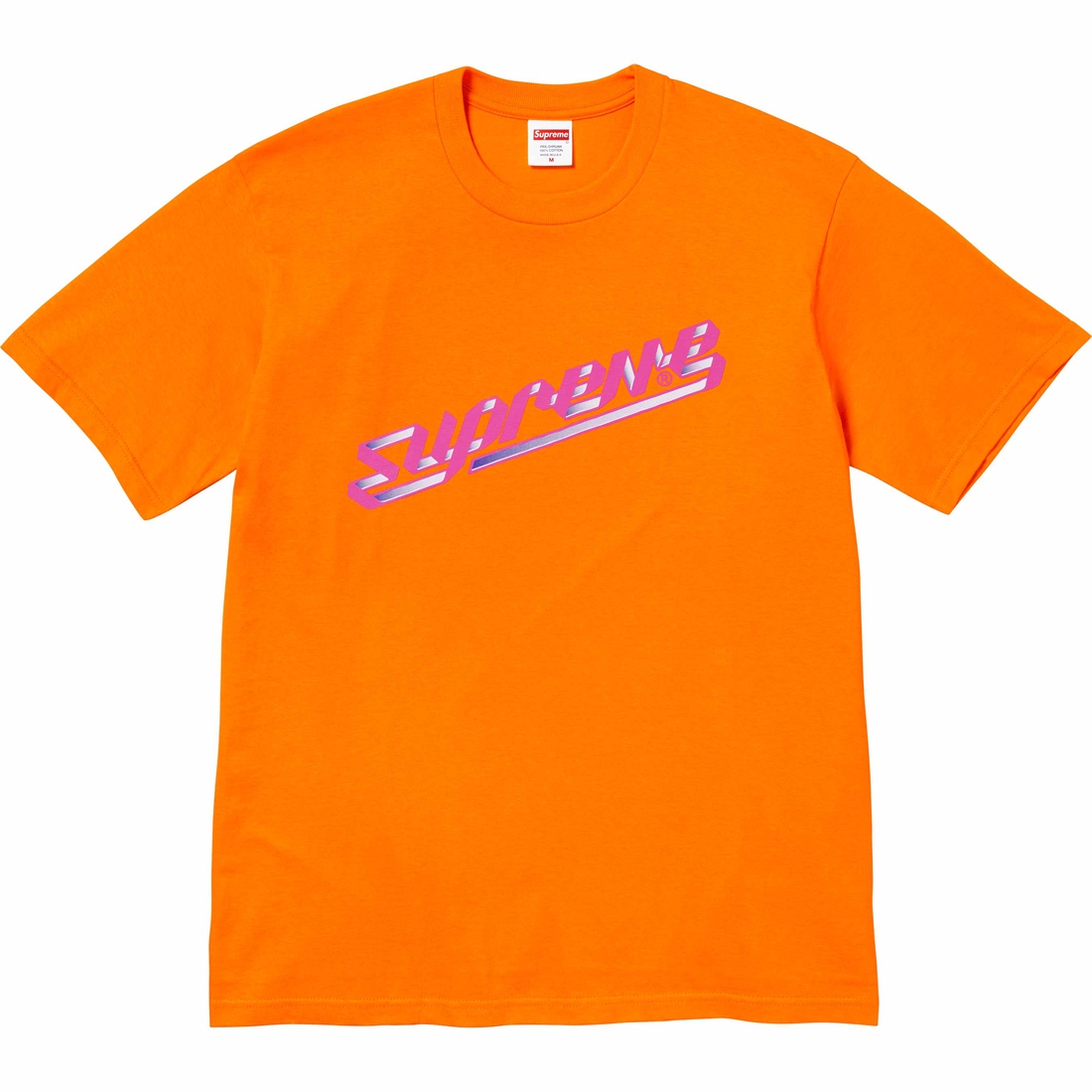 Supreme Banner Tee (FW23) - Orange - $40