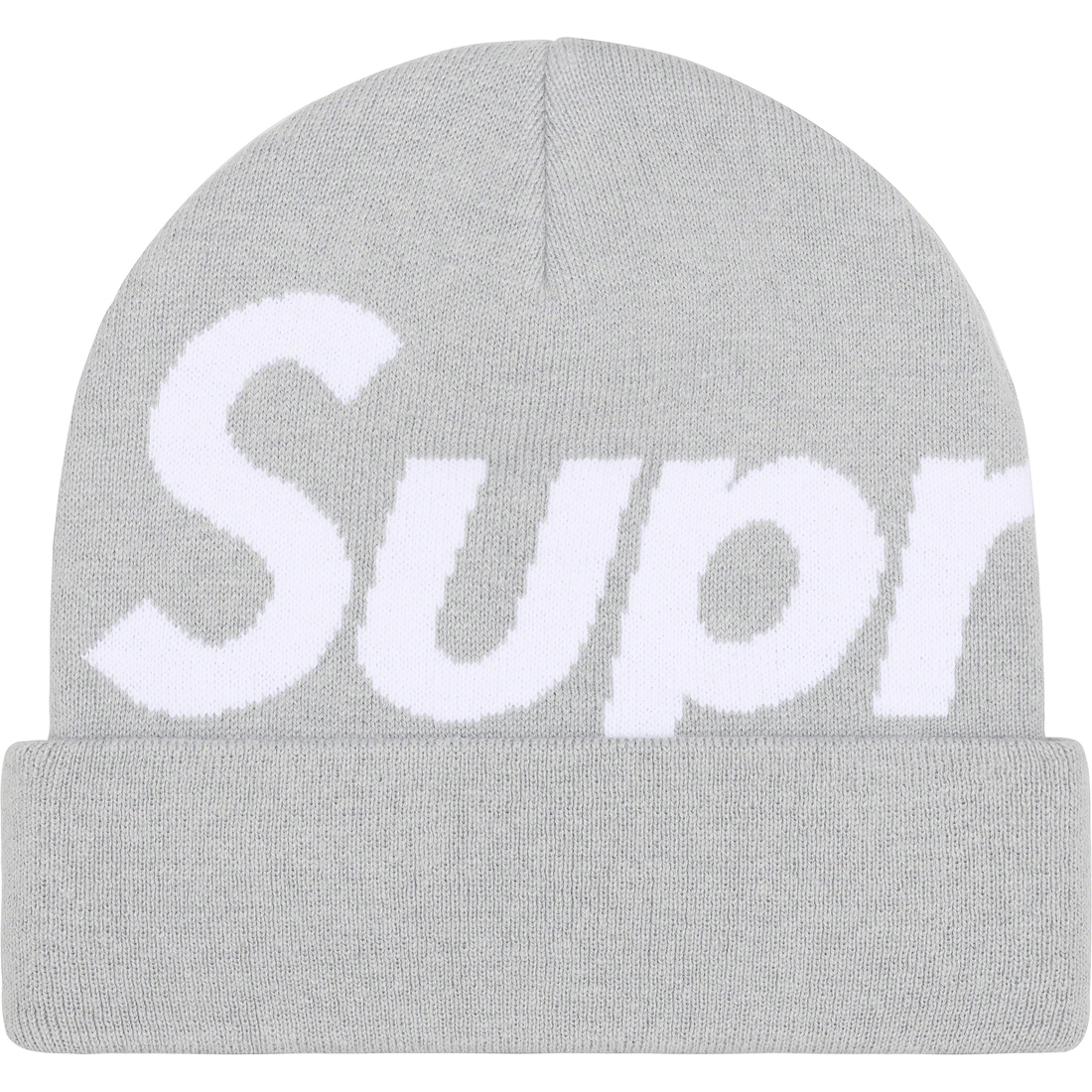 Supreme Big Logo Beanie (FW23) - Grey - $44