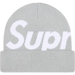 Supreme Big Logo Beanie (FW23) - Grey