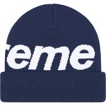 Supreme Big Logo Beanie (FW23) - Navy