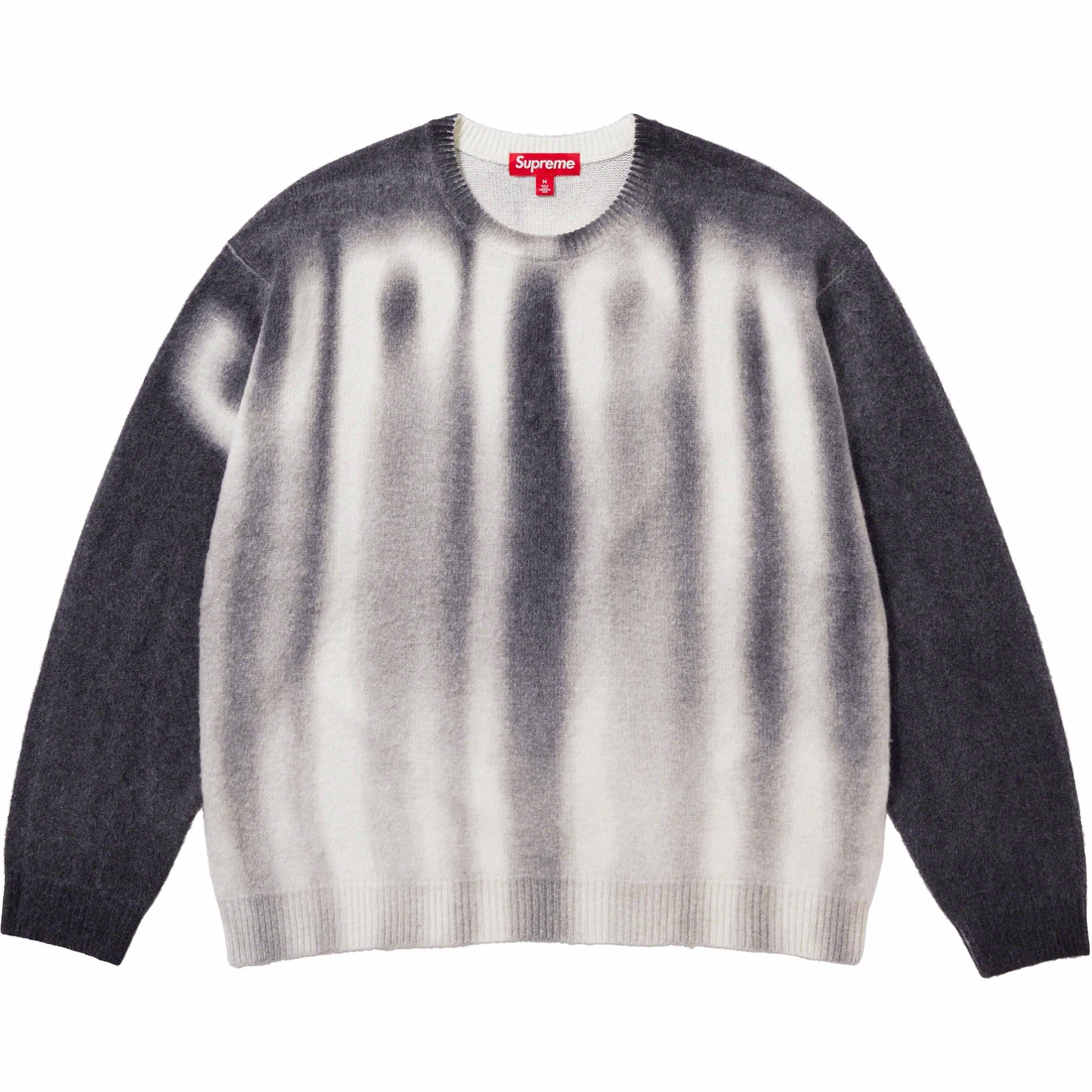 Supreme Blurred Logo Sweater (FW23) - Black - $178