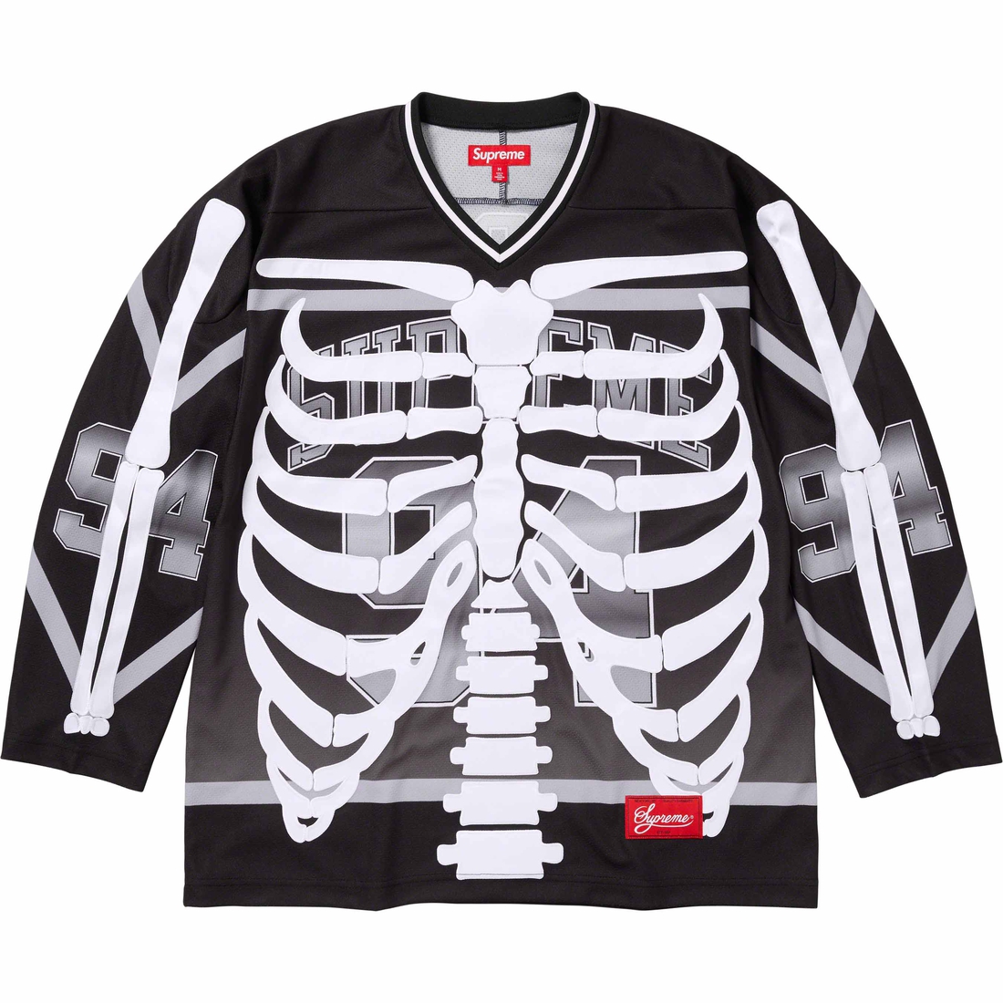 Supreme Bones Hockey Jersey (FW23) - Black - $148