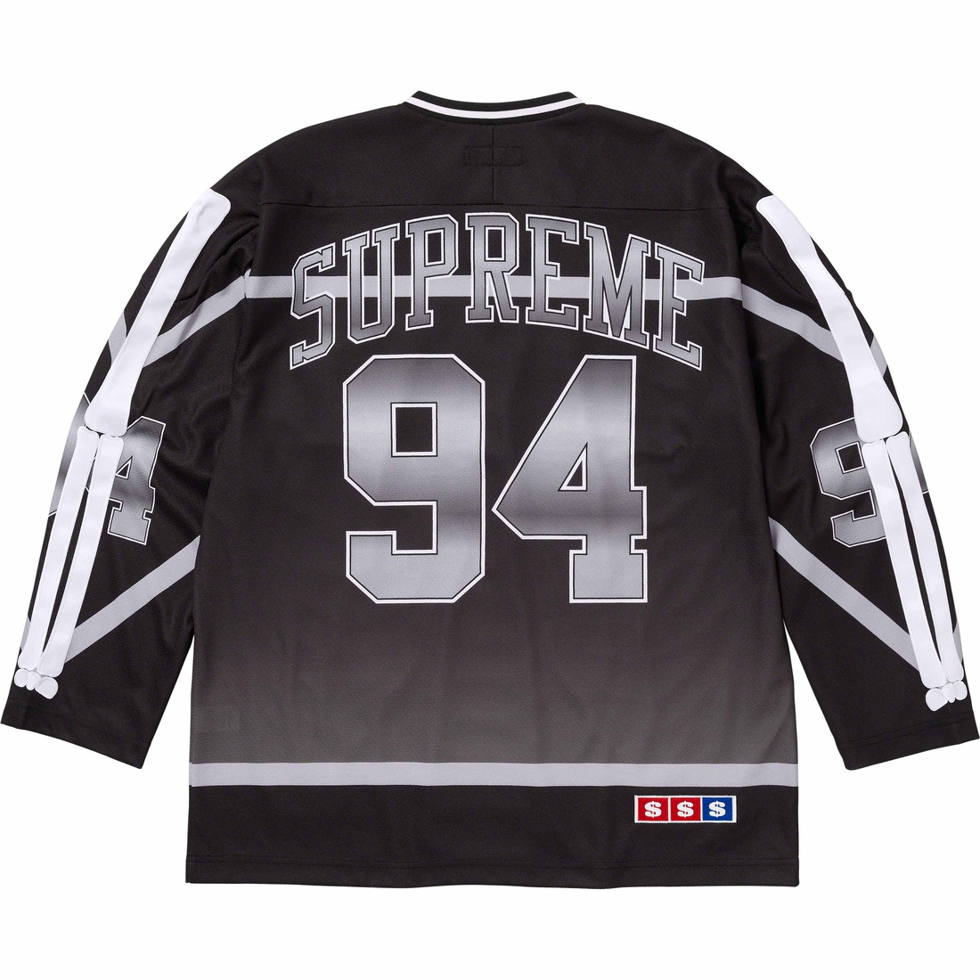 Supreme Bones Hockey Jersey (FW23) - Black - $148