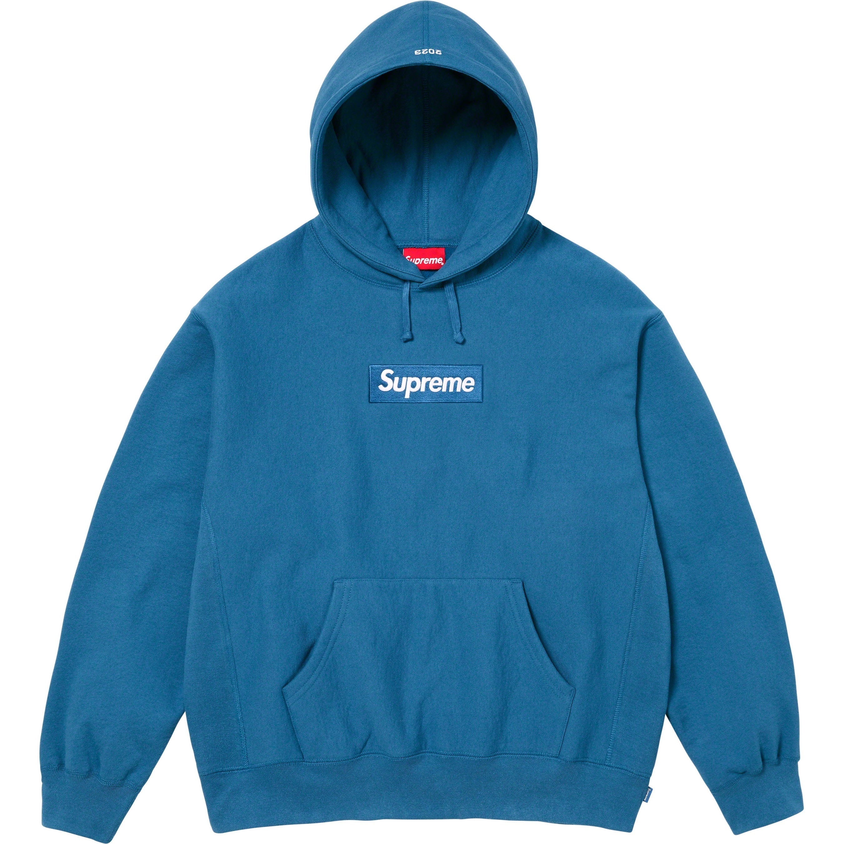 Supreme Box Logo Hooded Sweatshirt (FW23) - Blue - $168