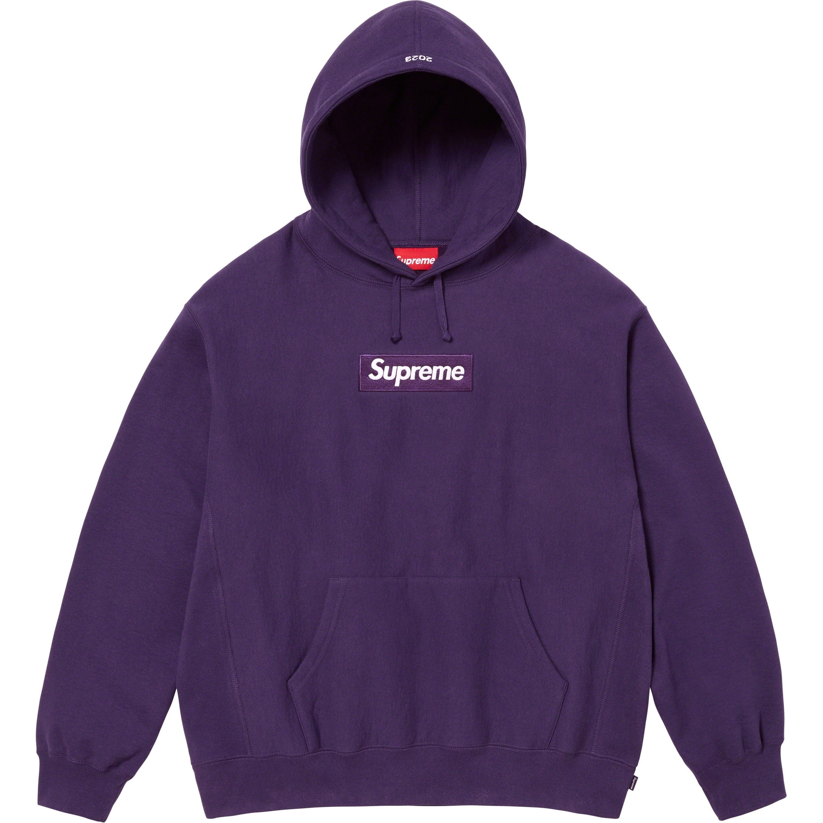 Supreme Box Logo Hooded Sweatshirt (FW23) - Dark Purple - $168