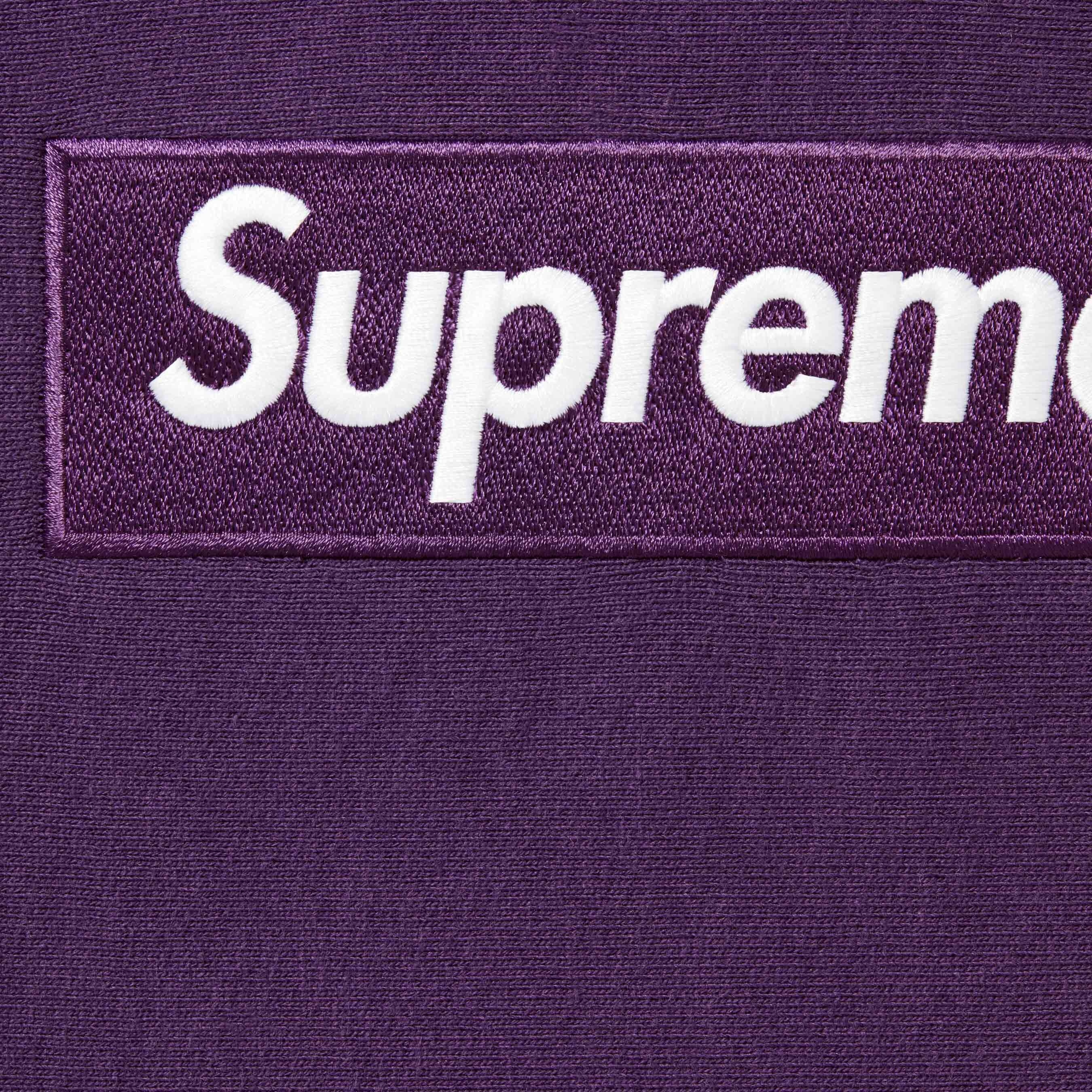 Supreme Box Logo Hooded Sweatshirt (FW23) - Dark Purple - $168