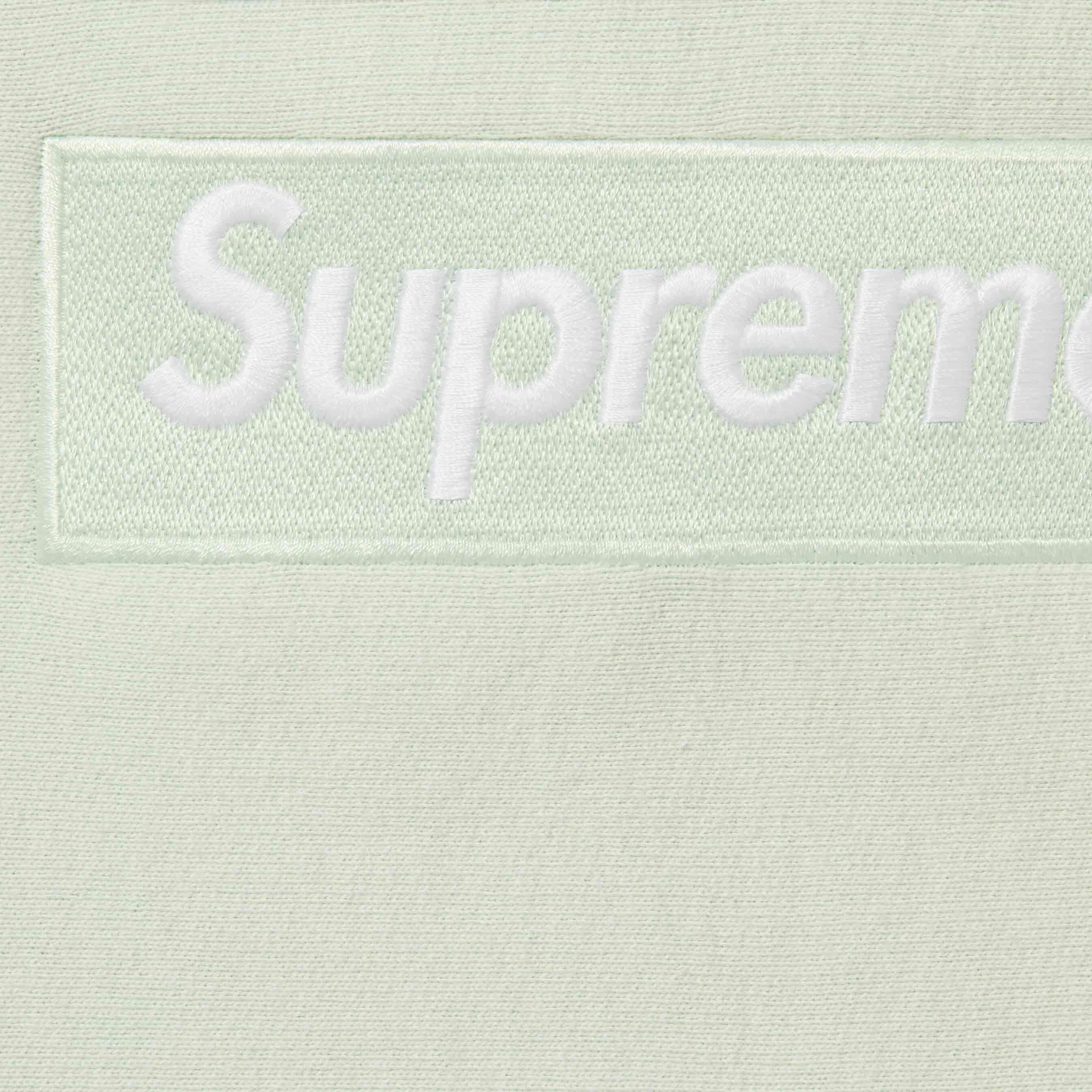 Supreme Box Logo Hooded Sweatshirt (FW23) - Light Green - $168
