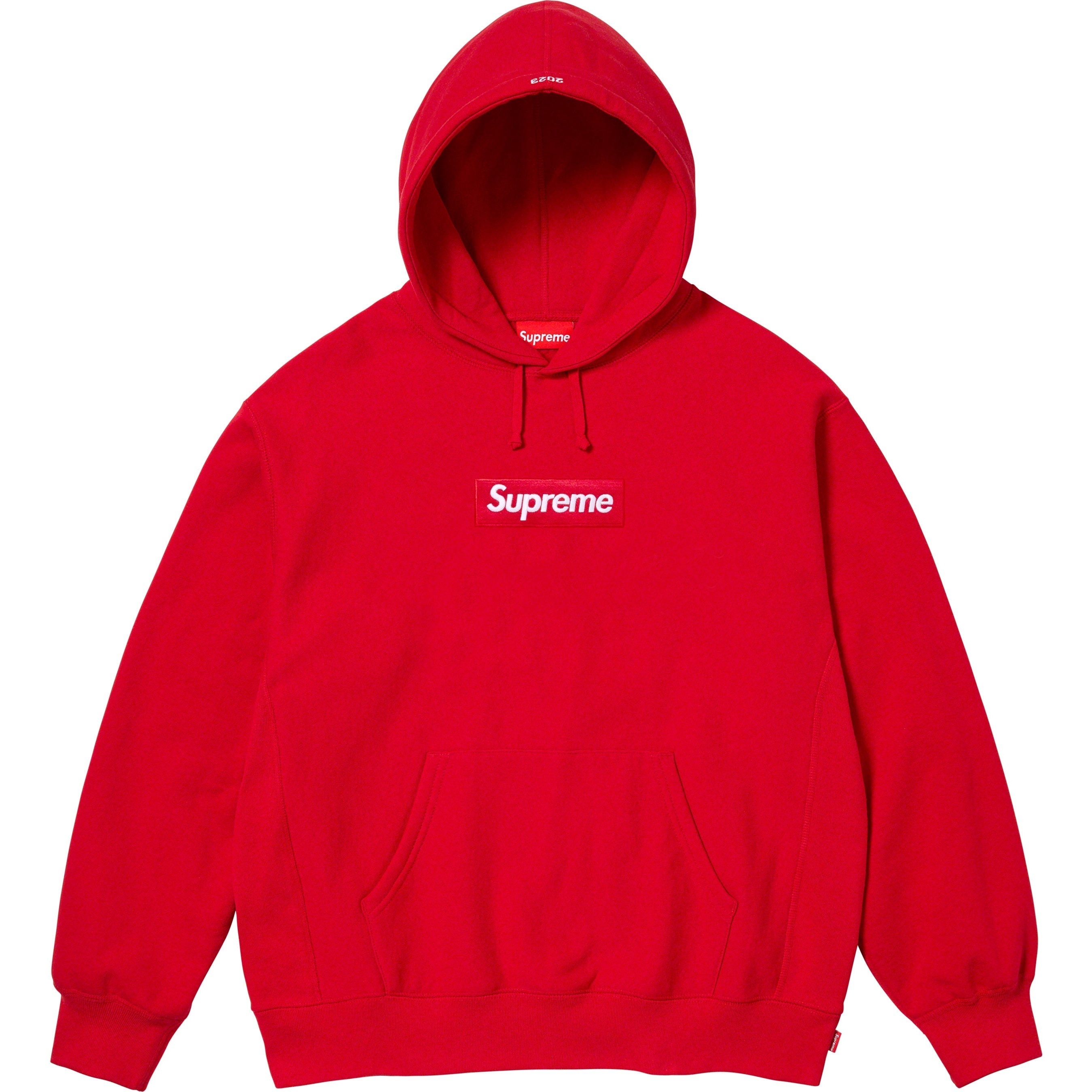 Supreme Box Logo Hooded Sweatshirt (FW23) - Red - $168