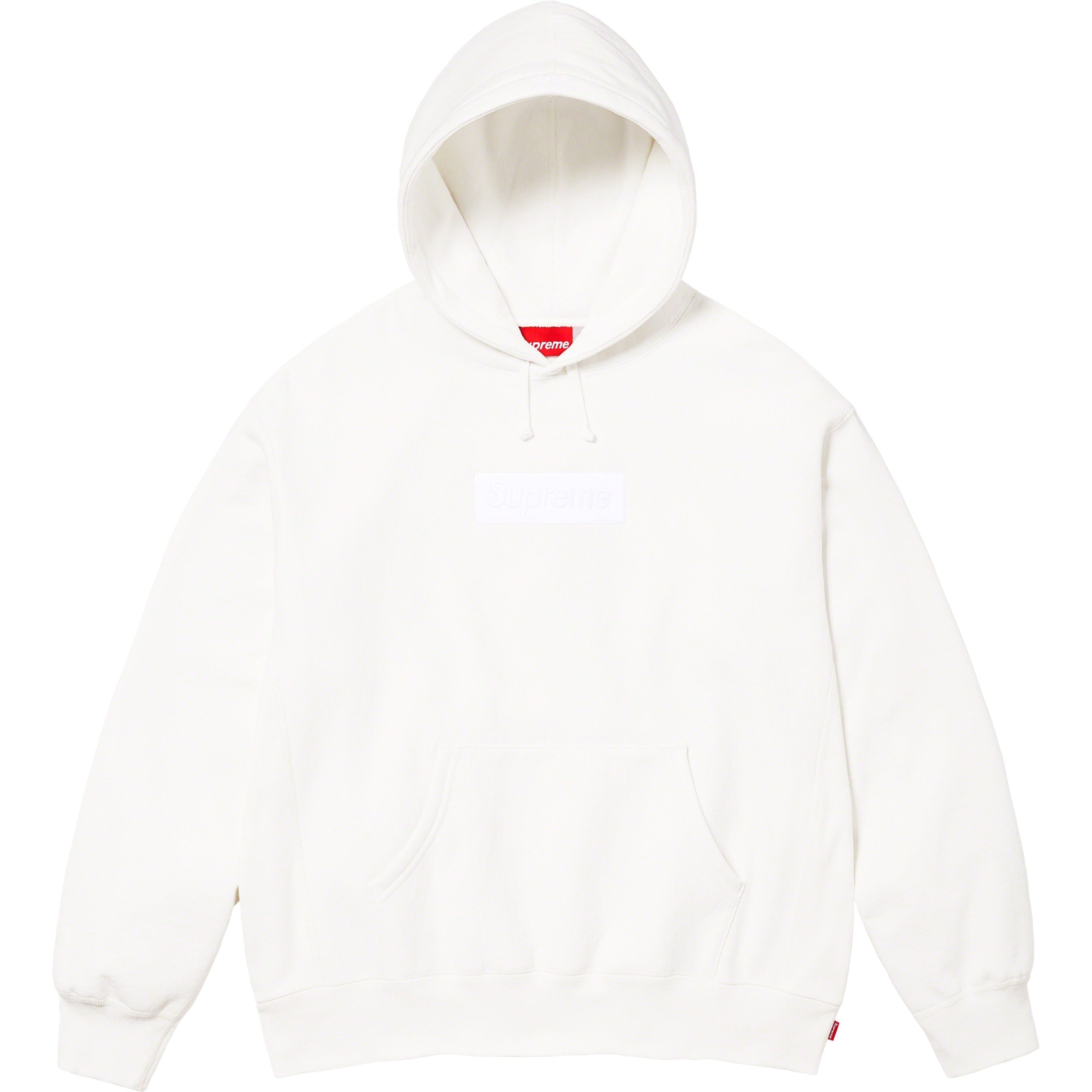 Supreme Box Logo Hooded Sweatshirt (FW23) - White - $168