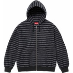 Supreme Brushed Zip Up Hooded Sweatshirt (FW23) - Black