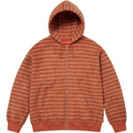 Supreme Brushed Zip Up Hooded Sweatshirt (FW23) - Orange