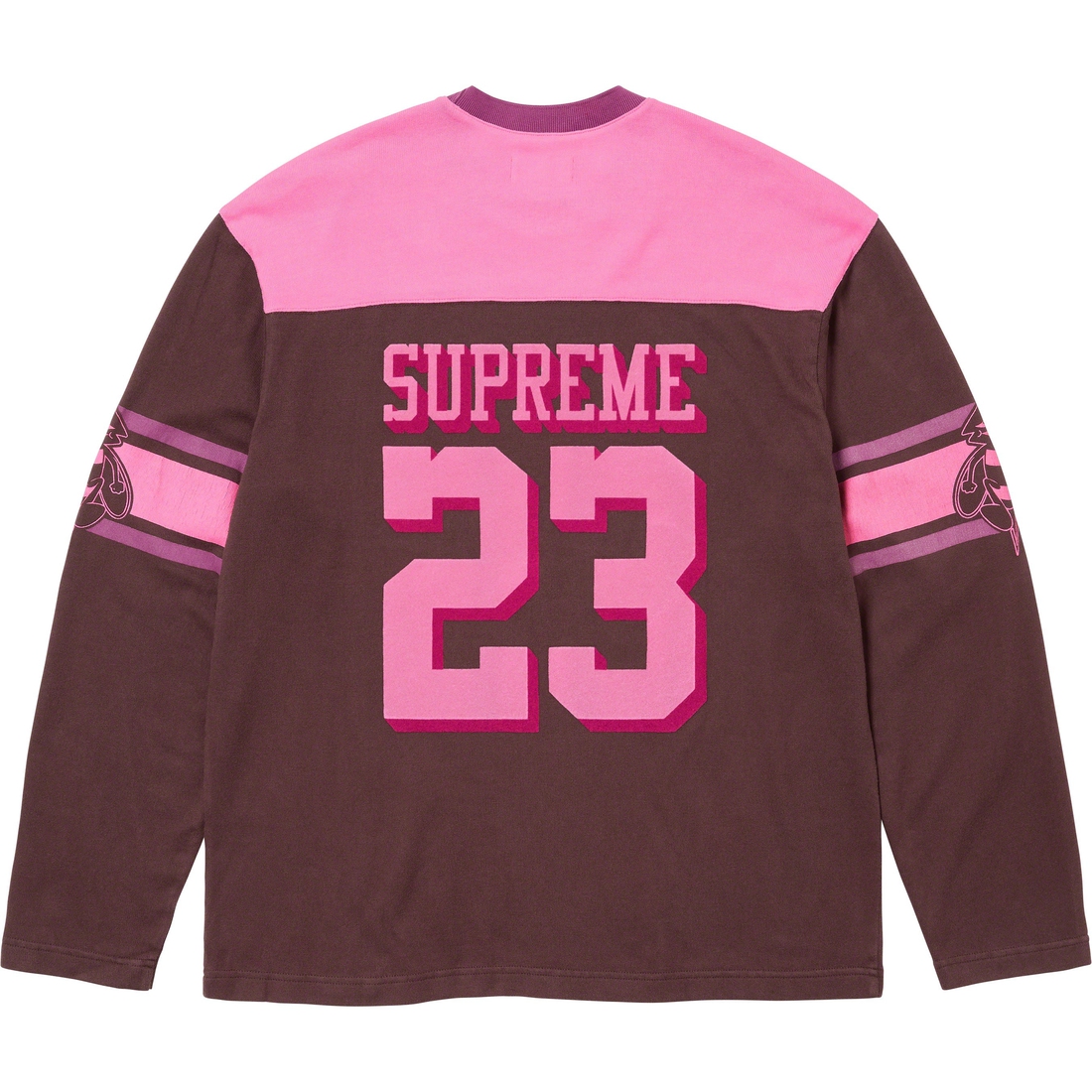 Supreme Bumblebee L S Football Top (FW23) - Brown - $118