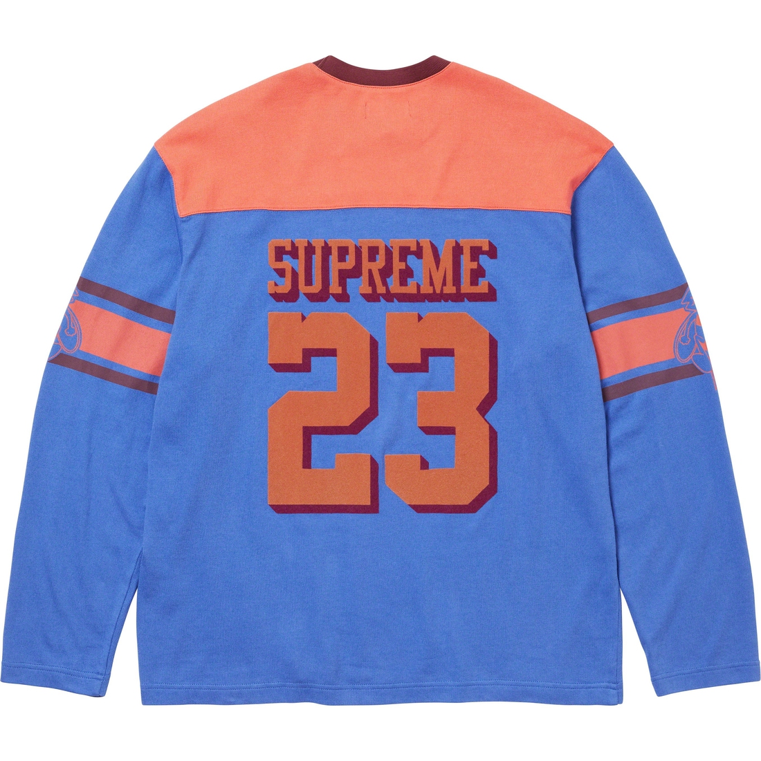 Supreme Bumblebee L S Football Top (FW23) - Light Royal - $118